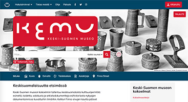keskisuomenmuseo.finna.fi skärmbild